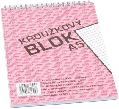 Obrázok produktu pre Zošit A5 s vrchnou väzbou, 50 listov