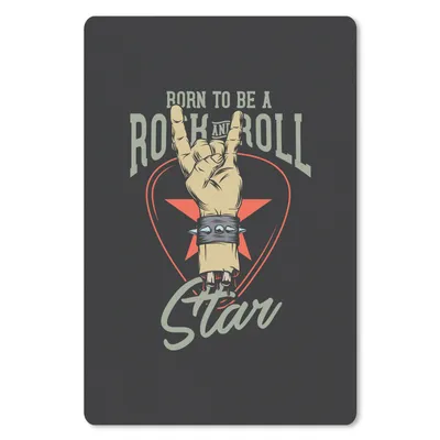 Produktbild von MuchoWow® Mauspad Mousepad Rock - Vintage - Armband 40x60 cm - Mousepads - Maus Mat - Pad - Mausunterlage - Schreibtisch Accesoire