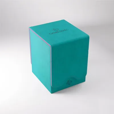 Produktbild von Gamegenic Kartenbox Kartenhalter Squire 100+ XL Teal/Pink - extra groß