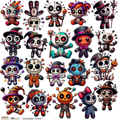 Produktbild von AUFKLEBER - ScrapLove - Halloween Voodoo 1
