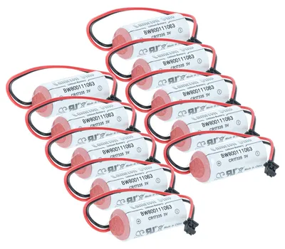 Produktbild von vhbw 10x Batterie Ersatz für Mitusibishi Q6BAT für Steuereinheit (1800 mAh, 3 V, Li-Ion)