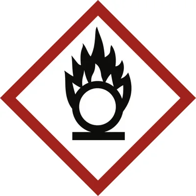 Produktbild von Dreifke® Aufkleber, Oxidierend (GHS 03), Folie, 15x15 mm, 1.000 Stück/Rolle
