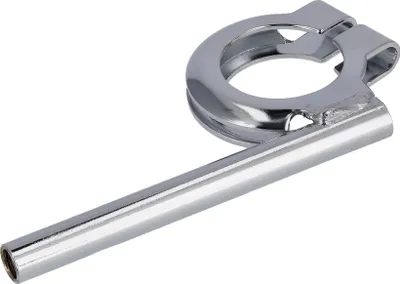 Produktbild von Blinkleuchtenträger vorn, mit Innengewinde M8, Chrom, Ø10mm - für Simson S50, S51, S70