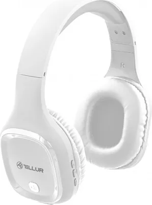 Produktbild von Tellur Pulse, Verkabelt & Kabellos, 20 - 20000 Hz, Musik/Alltag, 150 g, Kopfhörer, Weiß