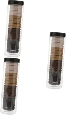Produktbild von 60 Stück elastische Haarbänder für Kleinkinder und Babys, nahtlose Haargummis und Stirnband aus Nylon