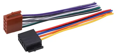 Zdjęcie produktu dla 2 sztuki/zestaw adaptera wiązki przewodów ISO ABS metalowy adapter samochodowy do wymiany złącza stereo dla C230 2000