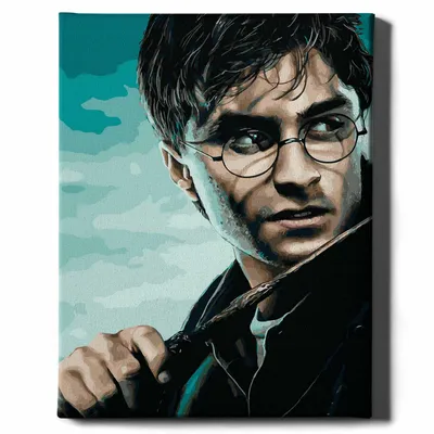 Produktbild von Oh Art! – Malen nach Zahlen Set Harry Potter – 40x50cm, mit Holzrahmen und Pinseln DIY