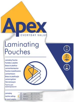 Obrázek produktu pro Fellowes Laminierfolie Apex A4 STD Duty 100er Pack