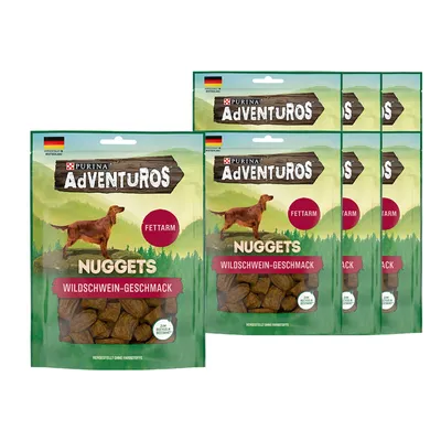Produktbild von Purina Adventuros Nuggets Wildschweingeschmack VPE (6x90g Beutel)