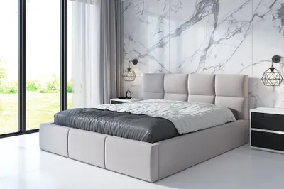 Produktbild von Polsterbett RADIC 160 x 200 mit Matratze und Bettkasten. Farbe: Beige