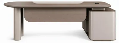 Obrázek produktu pro Psací stůl pro šéfy s elegantní dřevěnou deskou a moderním designem