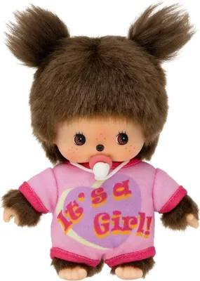 Image de Bebichhichi | Fille bébé | It's a Girl | 13 cm | Poupée Monchhichi