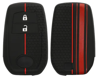 Produktbild von kwmobile Schlüsselhülle für Toyota 2/3 Button Aygo Yaris Cross RAV4 GR 20-24 Hülle - Autoschlüssel Schlüssel Hülle aus Silikon - Schlüsselschutz