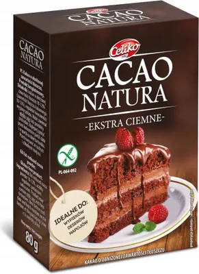 Produktbild von Celiko Glutenfreies Extra Dunkles Kakaopulver 80g