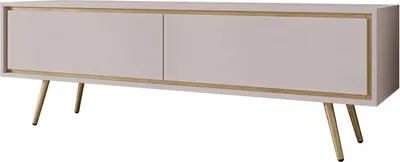 Produktbild von MIRJAN24 TV-Lowboard Tori 02, TV-Tisch mit zwei Klappen, Gasdruckfeder, Wohnzimmer TV-Schrank (Farbe: Cashmere)