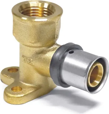 Produktbild von Pressfitting Wandwinkel einfach 26 x 3 - 3/4" IG 52 mm
