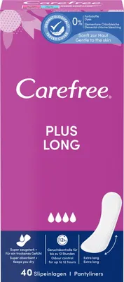Immagine prodotto di Carefree Long Plus salvaslip extra assorbenti 40 pezzi 199g