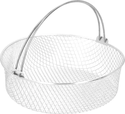 Image de Panier à rôti en acier inoxydable avec poignée K��chengnade accessoire de cuisine pour servir des frites, le repas