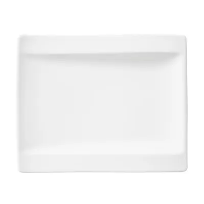 Obrázok produktu pre Villeroy & Boch NewWave sada 4 tanierov na chlieb a tortu 18x15cm biely porcelán