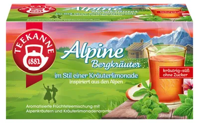 Immagine prodotto di TEEKANNE 7952 TEEKANNE Alpine Bergkräuter Tee 18 Portionen