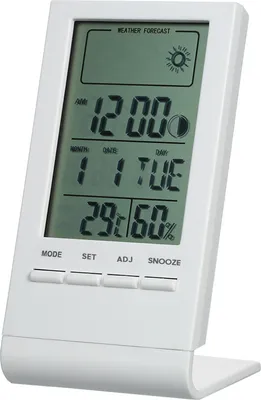 Zdjęcie produktu dla Mini termometr cyfrowy higrometr pokojowy ��/�H miernik temperatury wilgotności miernik miernik alarm budzik termo-higrometr z wyświetlaczem wartości maksymalnej i minimalnej