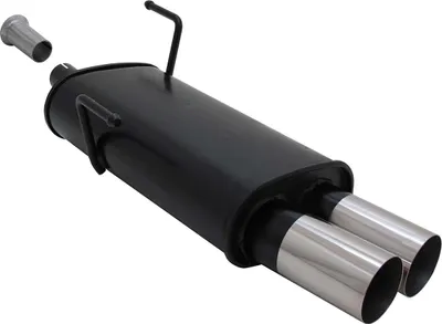 Immagine prodotto di Scarico sportivo Novus per Peugeot 206 2x76mm Silenziatore posteriore RL-Design con ABE