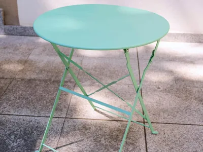 Produktbild von Klappbare Gartentisch SEMPLICI runder Balkontisch aus Metall