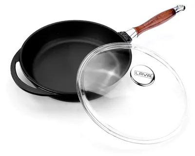 Image de Poêle à frire Lava - 28 cm - 2,8 litres - Fonte - Noir