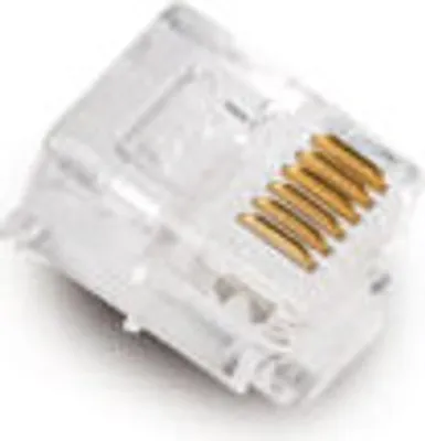 Produktbild von helos Modularstecker RJ12 / 6P6C, VPE 100 Stück, für Flachkabel