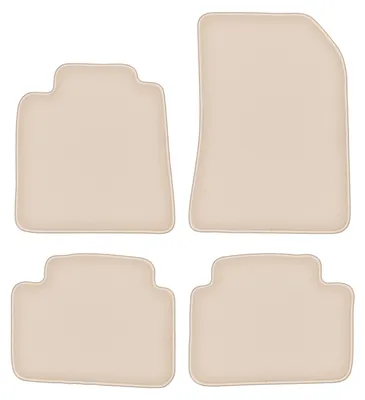Produktbild von DURBAN Beige Velours-Fußmatten-Set für Renault Vel Satis Liftback, Schrägheck (2001-2010)