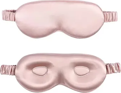 Produktbild von Seiden 3D Schlafmaske H-2 - rosa