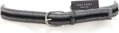 Produktbild von 3707S cintura uomo ORCIANI pelle e tessuto grigio/nero belt men