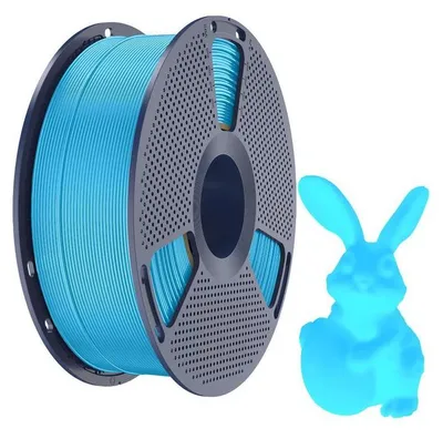 Image de Filament PLA Sunlu phosphorescent, 1,75 mm, 1 kg - Couleur : Tech Blue