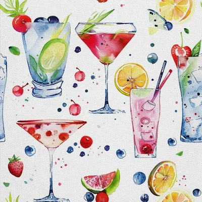Produktbild von OUTDOOR DEKOSTOFFE OXFORD - Motiv Cocktail | DX8610