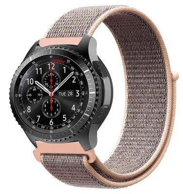 Produktbild von Strap-it Samsung Galaxy Watch 46mm Nylon Armband (Rosa Sand)