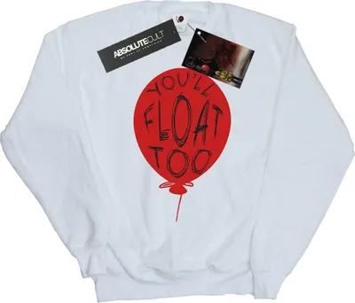 Produktbild von It - "You'll Float Too" Sweatshirt für Herren BI47445 (3XL) (Weiß)