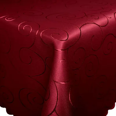 Produktbild von ORNAMENTE Tischdecke eckig 90x90 WEIN-ROT bügelfrei pflegeleicht