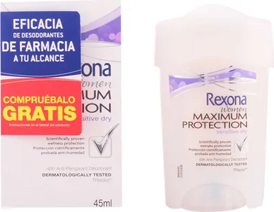 Produktbild von REXONA Creme Antitranspirant-Stick fr empfindliche und trockene Frauen, 45 ml