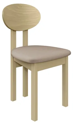 Produktbild von MIRJAN24 Stuhl Divo III, Esszimmerstuhl aus Buchenholz, 47x48x85 cm (Holzfarbe: Sonoma, Stofffarbe: Paros 02)