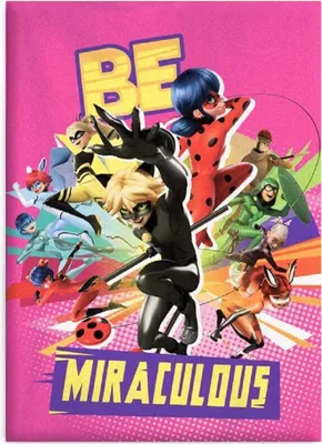 Produktbild von Miraculous Ladybug Fleecedecke – Kuschelige Decke für Kinder, 140 x 100 cm