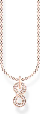Produktbild von THOMAS SABO Kette "Infinity" Silber rosévergoldet mit Zirkon
