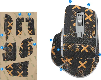 Image de INF Autocollants de Souris à Adhérence Améliorée pour Logitech MX Master 3S Or