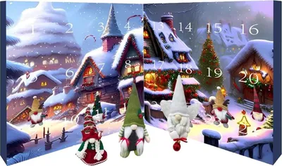 Zdjęcie produktu dla Kalendarz adwentowy Advent of the Dwarves 2024 firmy Zwergpuppen - świąteczne gobliny - odpowiednie dla dzieci i dorosłych.