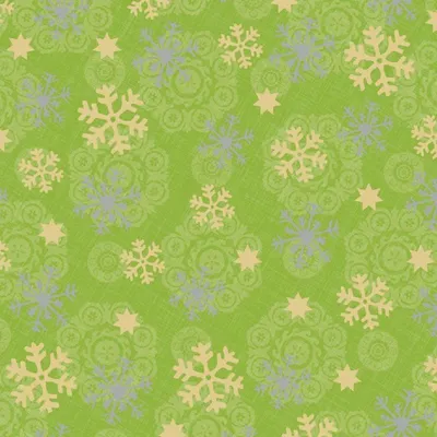 Image de Serviettes en papier ARTEBENE « Eisstern » vert et or, 33 x 33 cm, lot de 20
