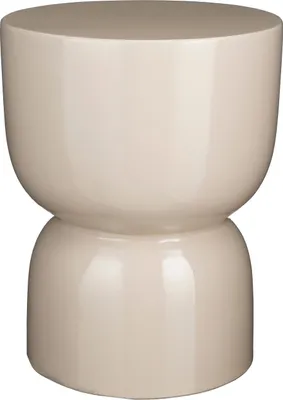 Produktbild von Mica Decorations Stage Beistelltisch - H45 x Ø35 cm - Zement - Beige