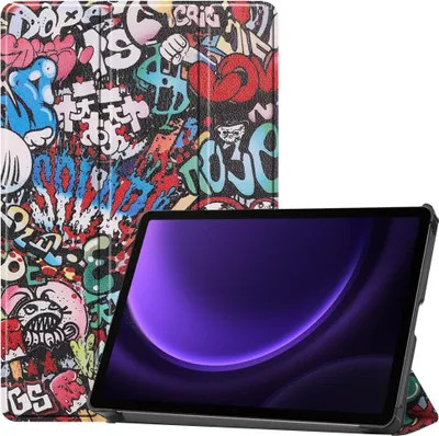 Produktbild von Samsung Galaxy Tab S10 FE / S9 FE Hülle - Coverup Tri-Fold Ständer Klapphülle mit Schlaf/Wach-Funktion - Graffiti