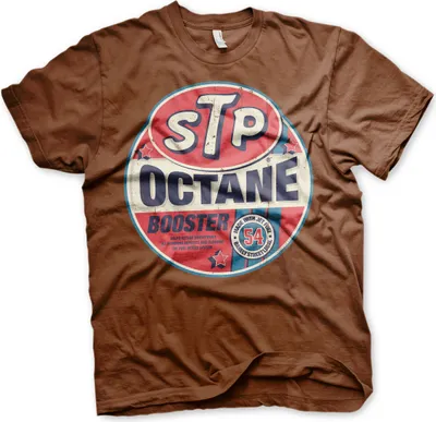 Produktbild von STP Octane Booster T-Shirt - Large - Brown