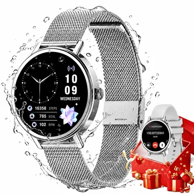 Obrázok produktu pre Chytré hodinky Blackview X30 pre dámy, s viac ako 100 športovými režimami, funkciou prijímania hovorov, monitorovaním pulzu, SpO2, monitorovaním spánku, sledovaním menštruačného cyklu, vodotesné do 10 metrov