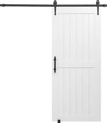 Obrázok produktu pre Posuvné dvere do stodoly s montážnou sadou 914 x 2134 mm MDF panel s povrchom z PVC