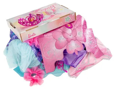 Produktbild von Barbie Dress Up Trunk Set – Fasching Karneval Halloween Verkleidung